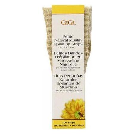 GiGi Gigi Petite Natural Muslin Epilating Strips (0.75 X 4.5) 100 Strips Epilating Strips Light Gray