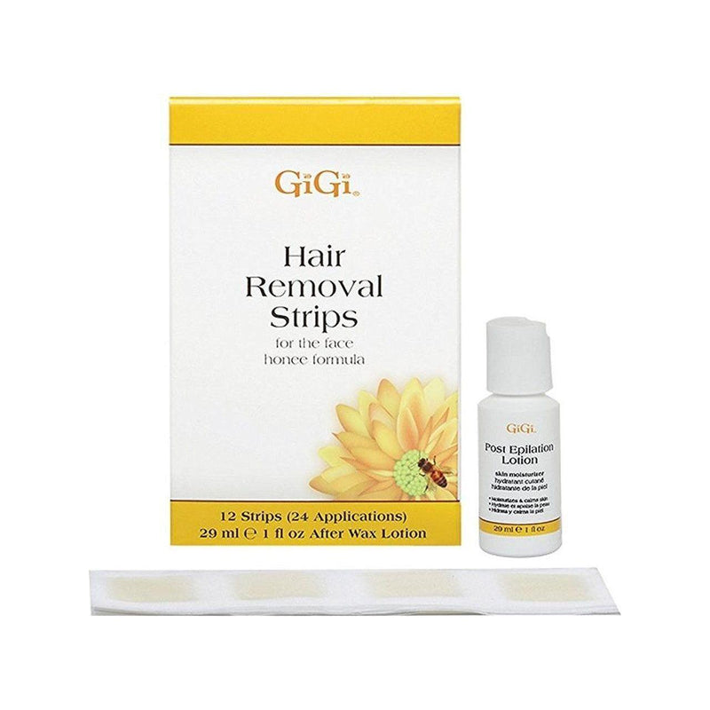 GiGi Gigi Hair Removal Strips For The Face 24 Strips Hair Removal Strips Beige