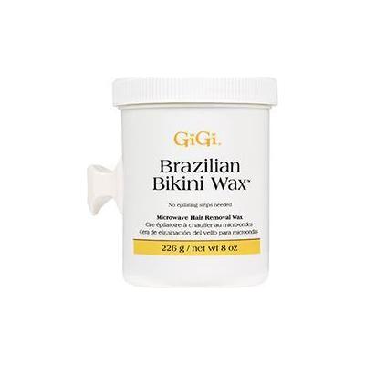GiGi Gigi Brazilian Bikini Wax Microwave Formula 8 Oz Waxing Kit Beige