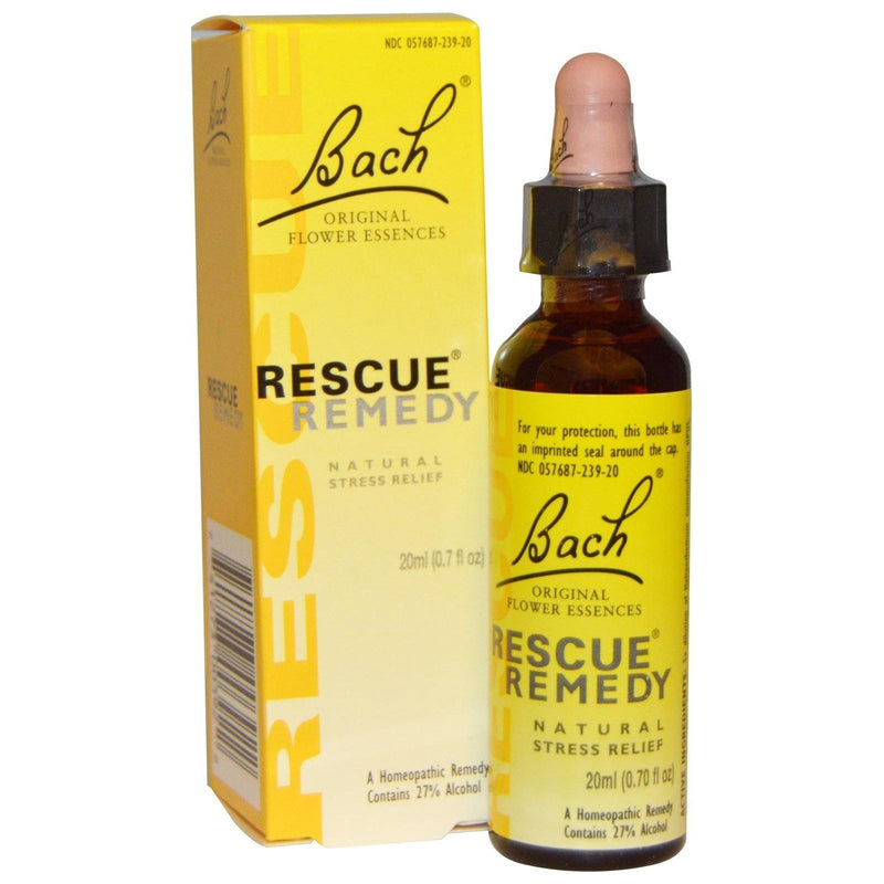 Bach Flower Bach Flower Remedies Rescue Remedy Natural Stress Relief 0.7 fl oz Natural Stress Relief Goldenrod