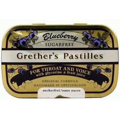 Grether's Pastilles Grether's Pastilles Blueberry Sugar-free 44 Lozenges Lozenges Rosy Brown