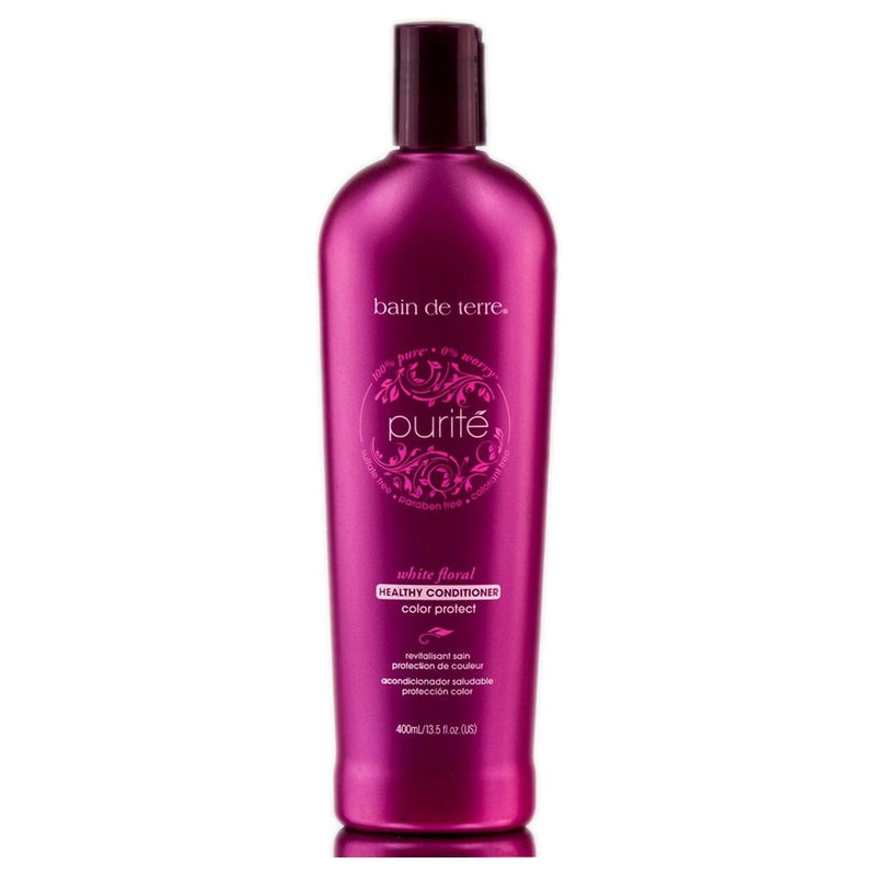 Bain de Terre Bain De Terre Purite White Floral Color Protect Conditioner 13.5 fl  oz Hair Conditioner Maroon
