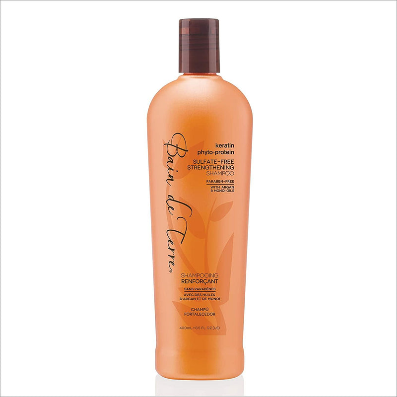 Bain de Terre Bain De Terre Keratin Phyto-Protein Strengthening Shampoo 13.5 Oz Shampoo Sandy Brown