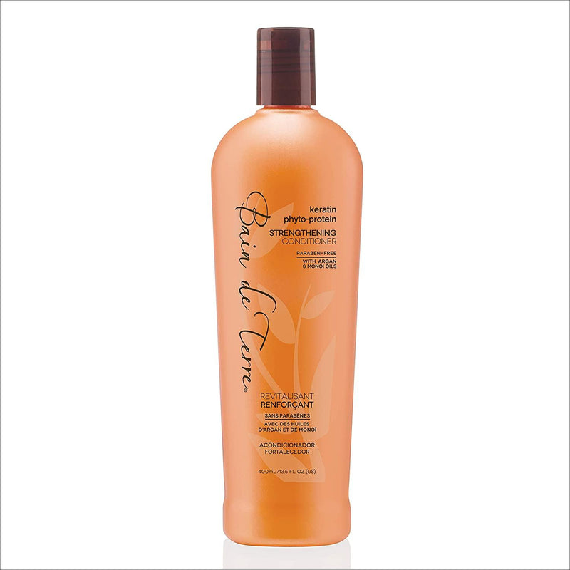 Bain de Terre Bain De Terre Keratin Phyto-Protein Strengthening Conditioner 13.5 fl oz Hair Conditioner Dark Salmon