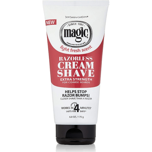 Magic Magic Cream Shave, Razorless, Extra Strength, for Coarse Hair 170g Shaving Cream Dark Slate Gray