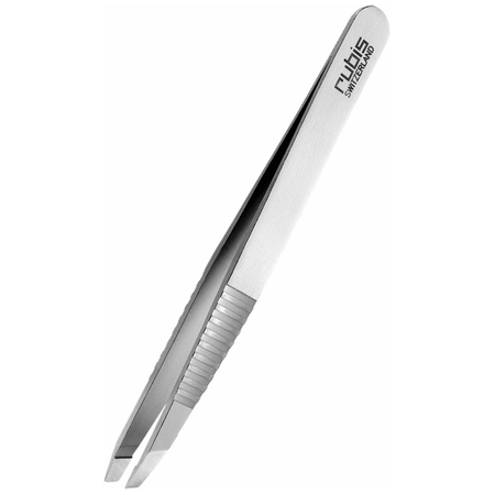 Rubis Rubis Classic Slant Tip 1K102PG Tweezers Light Gray