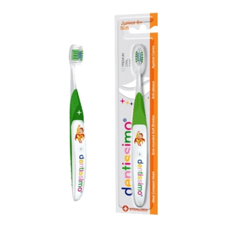 Dentissimo Dentissimo Toothbrush Junior 6+ years Soft Toothbrush Light Gray