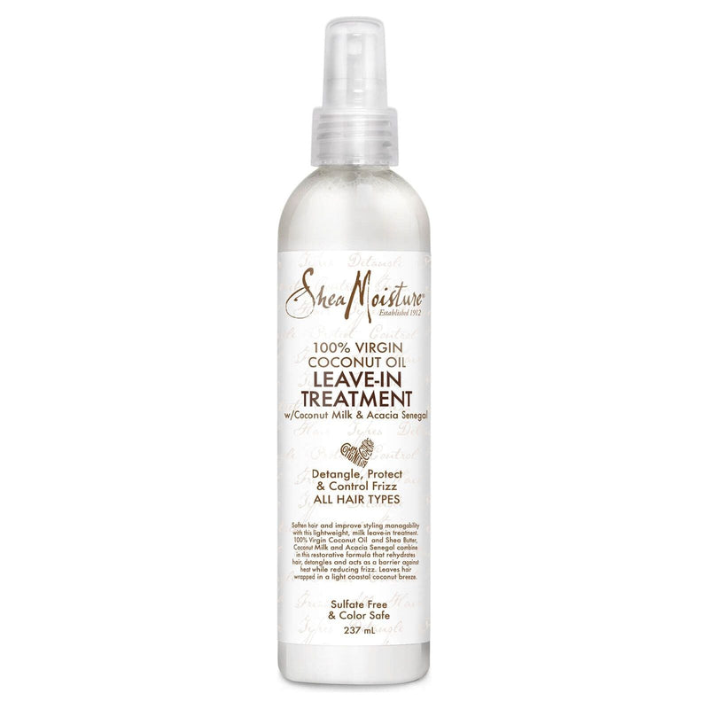 SheaMoisture Shea Moisture 100% Virgin Coconut Oil Leave In Treatment 237ml Hair Treatment Beige