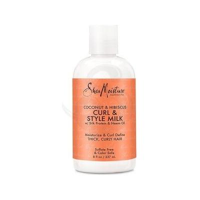 SheaMoisture SheaMoisture Curl & Style Milk, Coconut & Hibiscus 236ml Curl & Style Milk Dark Salmon