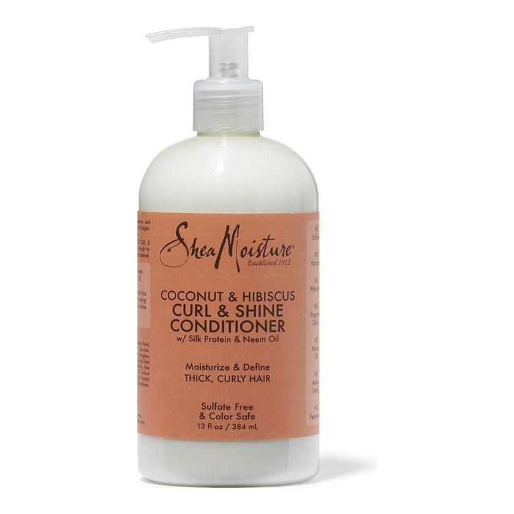 SheaMoisture SheaMoisture Coconut & Hibiscus Conditioner, Curl & Shine 384ml Conditioner Rosy Brown