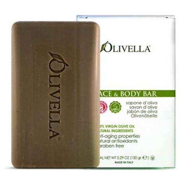 Olivella Olivella Classic All Natural Olive Oil Face & Body Soap 5.29 oz Face & Body Soap Dark Olive Green