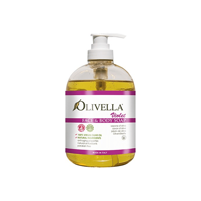 Olivella Olivella Liquid Face & Body Soap Violet 16.9 oz Liquid Face & Body Soap Light Gray