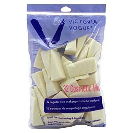 Victoria Vogue Victoria Vogue Cosmetic Wedges 32 Count Regular Size Cosmetic Wedges Gray