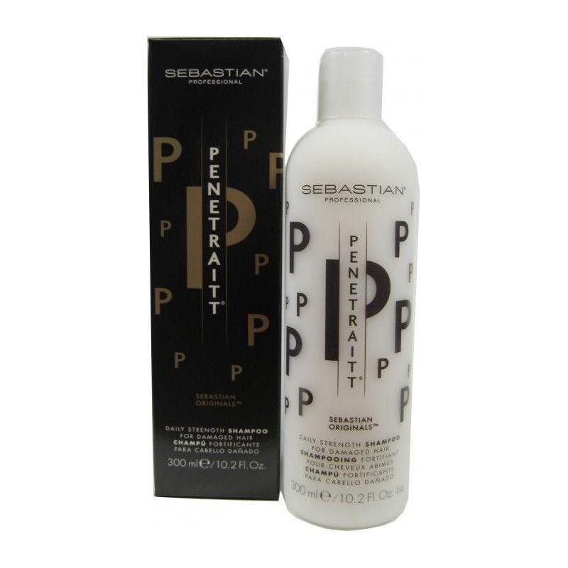 Sebastian Sebastian Penetraitt Daily Strength Shampoo 10.2 Fl Oz Shampoo Black