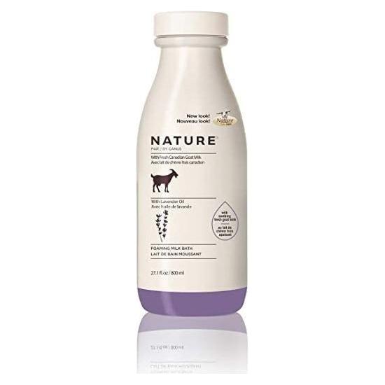 Canus Nature By Canus Foaming Milk Bath, Lavender Oil 27.1 Oz, Bath Light Gray