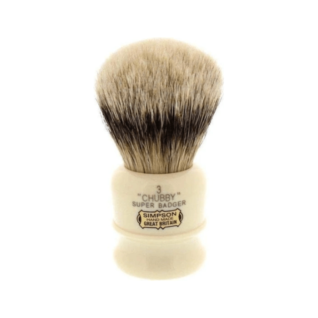 Simpsons Simpsons Chubby 3 Super Badger Hair Shaving Brush Shaving Brush Tan