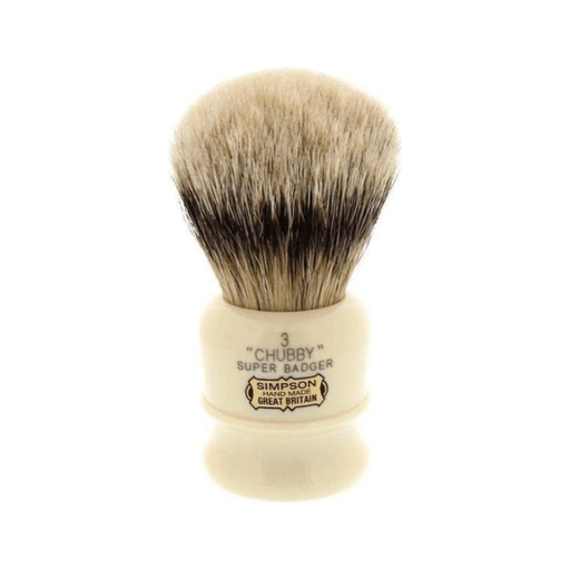 Simpsons Simpsons Chubby 3 Super Badger Hair Shaving Brush Shaving Brush Tan