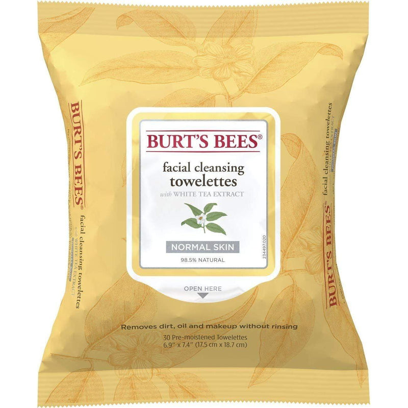 Burt's Bees Burt's Bees Facial Cleansing Towelettes With White Tea Extract 2pk Facial Cleansing Towelettes Tan
