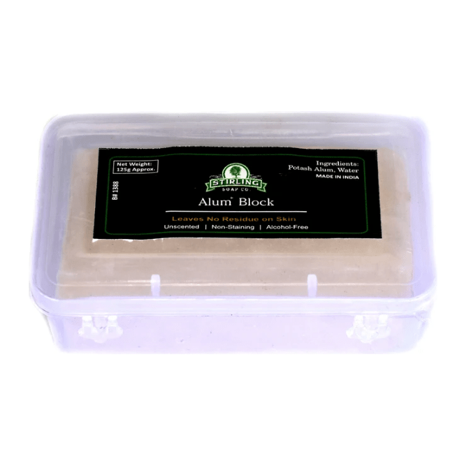 Stirling Soap Co Stirling Soap Co. Alum Block 125g Alum Block Light Gray