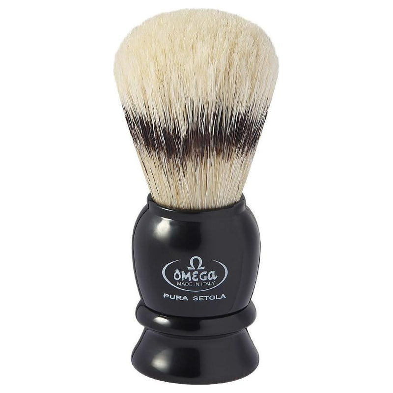 Omega Omega Pig Hair Badger Shaving Brush #13522 Shaving Brush Light Gray