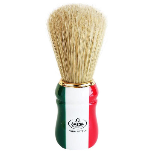 Omega Omega 21762 - Boar Bristle "italian Flag" Shaving Brush Shaving Brush Wheat