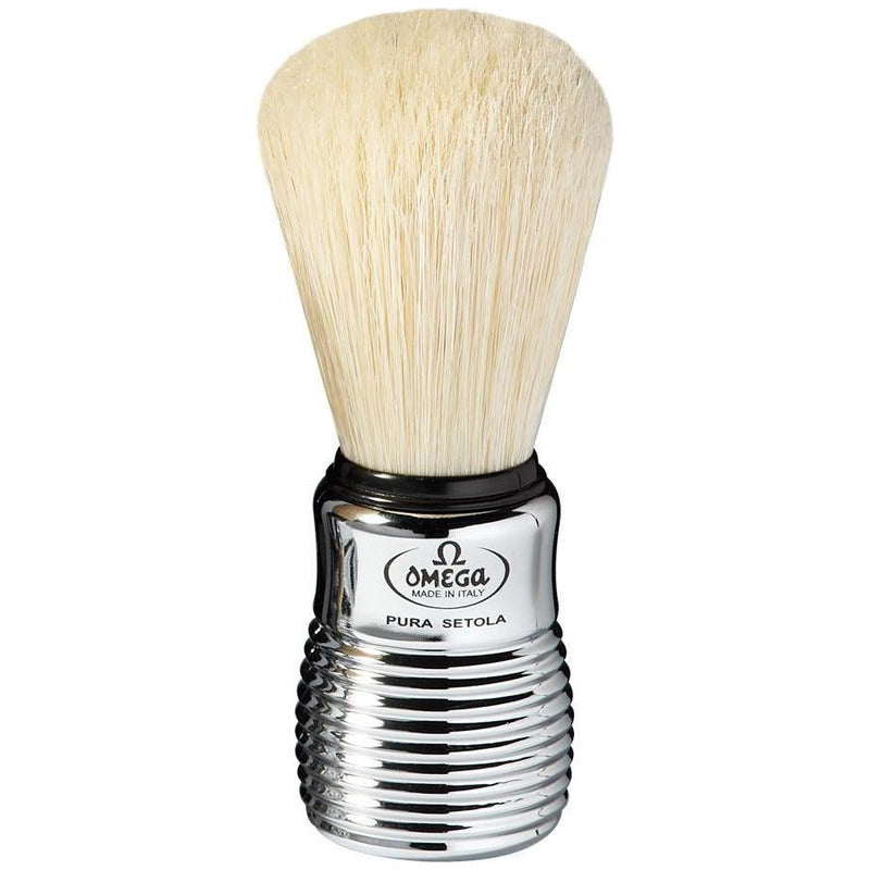 Omega Omega Aluminium Shaving Brush #80080 Shaving Brush Light Gray