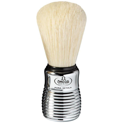 Omega Omega Aluminium Shaving Brush #80080 Shaving Brush Light Gray