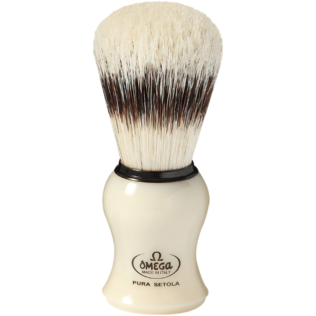 Omega Omega Pure Bristle Shaving Brush #80266 Shaving Brush Light Gray