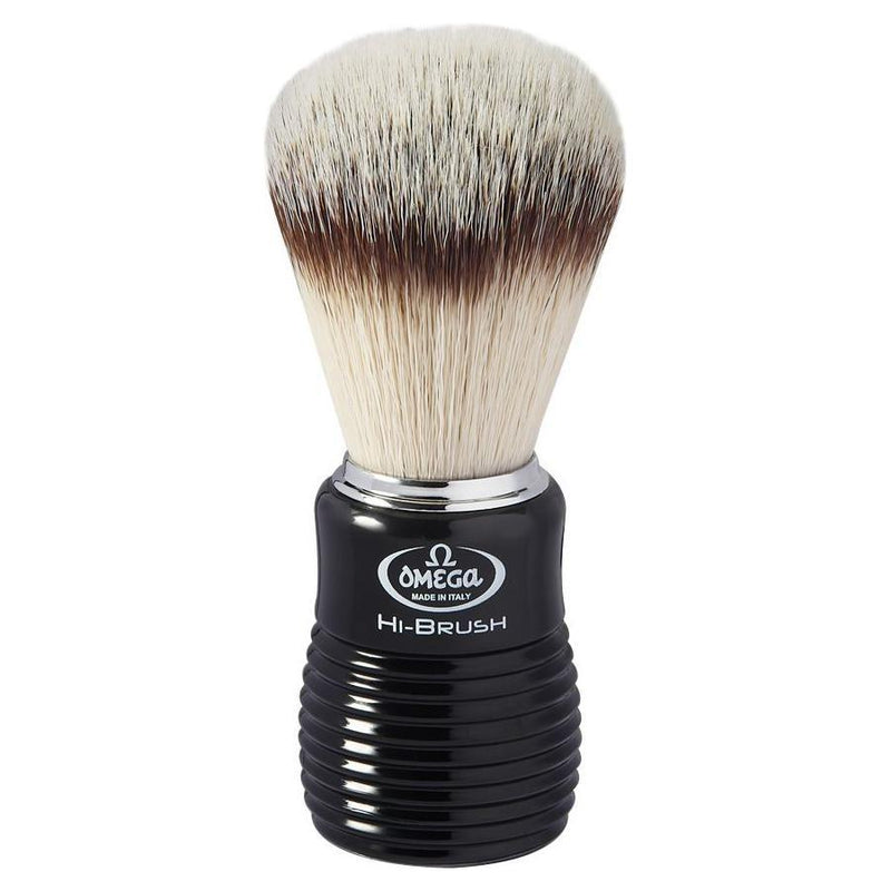 Omega Omega Hi-Brush Fiber Synthetic Shaving Brush #46081 Shaving Brush Gray