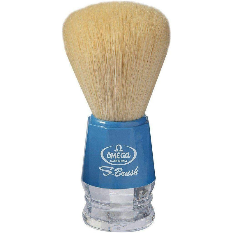 Omega Omega S-Brush Synthetic Fibre S Brush Variable Color #S10019 Shaving Brush Tan