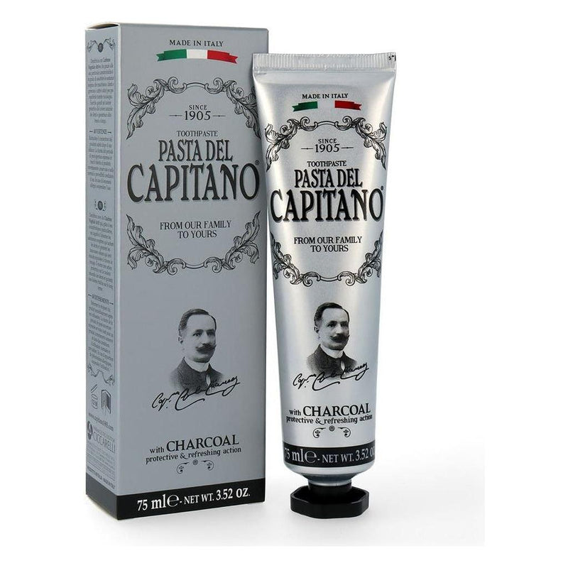 Pasta del Capitano Pasta del Capitano Charcoal Toothpaste 75 ml Toothpaste Dark Gray