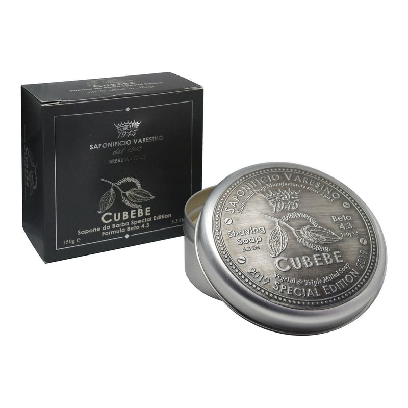 Saponificio Varesino Saponificio Varesino Cubebe Shaving Collection Shaving Set Dark Slate Gray 4.3 Beta Shaving Soap 150g