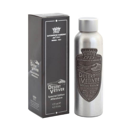 Saponificio Varesino Saponificio Varesino Desert Vetiver Shaving Collection Shaving Set Dim Gray Aftershave 125ml