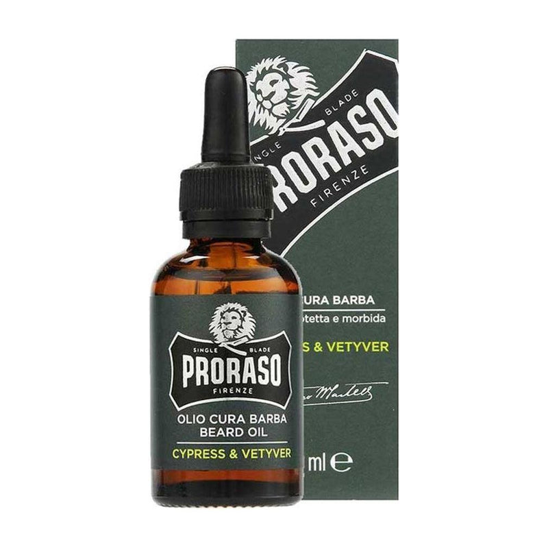 Proraso Proraso Single Blade Cypress & Vetyver Beard Oil 1 Oz Beard Oil Dark Slate Gray