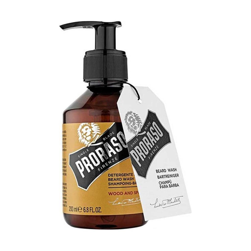 Proraso Proraso Single Blade Wood And Spice Beard Wash 6.8 Oz Beard Wash Dark Slate Gray