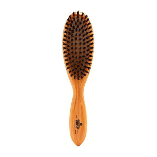 KENT Kent LC22 Finest Ladies Oval Grooming Hair Brush. Pure Black Bristle Hair Brush Chocolate