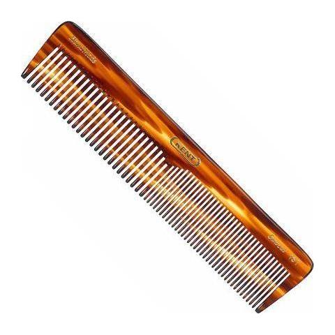 KENT Kent Handmade Comb 16T - 188 mm X-Large Coarse and Fine Toothed Comb Hair Comb Sienna