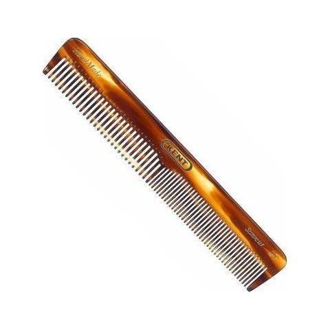 KENT Kent Handmade Comb 2T - 158 mm Coarse and Fine Toothed Comb Hair Comb Antique White