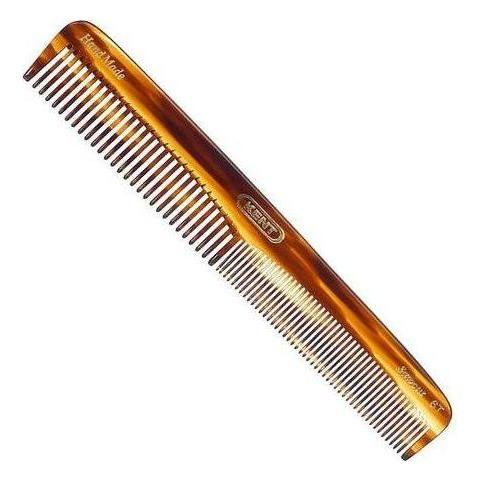 KENT Kent Handmade Comb 6T - 182 mm Medium Coarse and Fine Toothed Comb Hair Comb Antique White