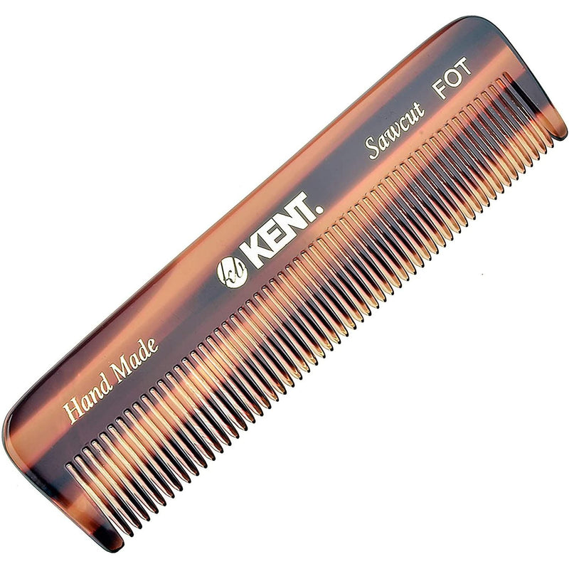KENT Kent Handmade Comb FOT 113 mm Fine Toothed Pocket Comb Hair Comb Rosy Brown
