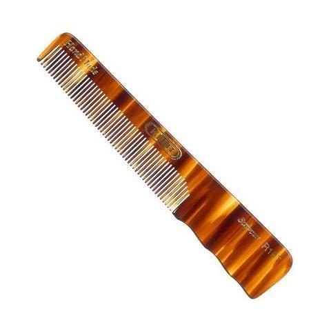 KENT Kent Handmade Comb R18T - 140 mm Fine Toothed Pocket Comb Hair Comb Saddle Brown