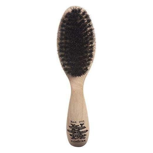 KENT Kent BRD5 Monster Men's Beard and Mustache Brush. Comes With Cotton Bag and a Gi Beard and Mustache Brush Gray