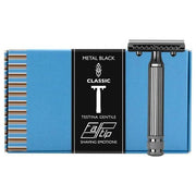 Fatip Fatip Classic Metal Black Testina Gentile Closed Comb Safety Razor 42123 Safety Razor Steel Blue