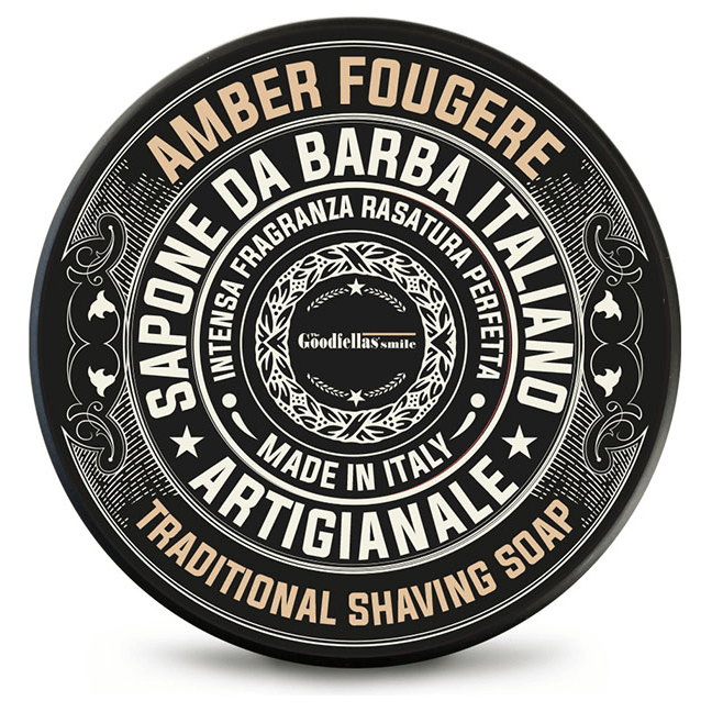 The Goodfellas' Smile The Goodfellas' Smile Amber Fougere Shaving Collection Shaving Set Black Shaving Soap 3.4 oz