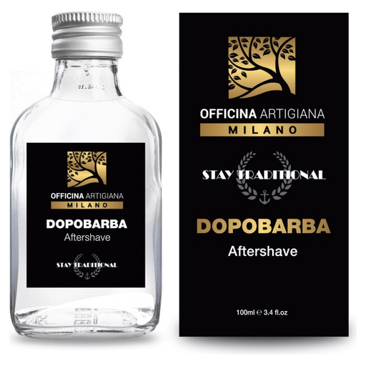 Officina Artigiana Milano Officina Artigiana Milano Stay Traditional After Shaving Splash 100ml After Shaving Splash Light Gray