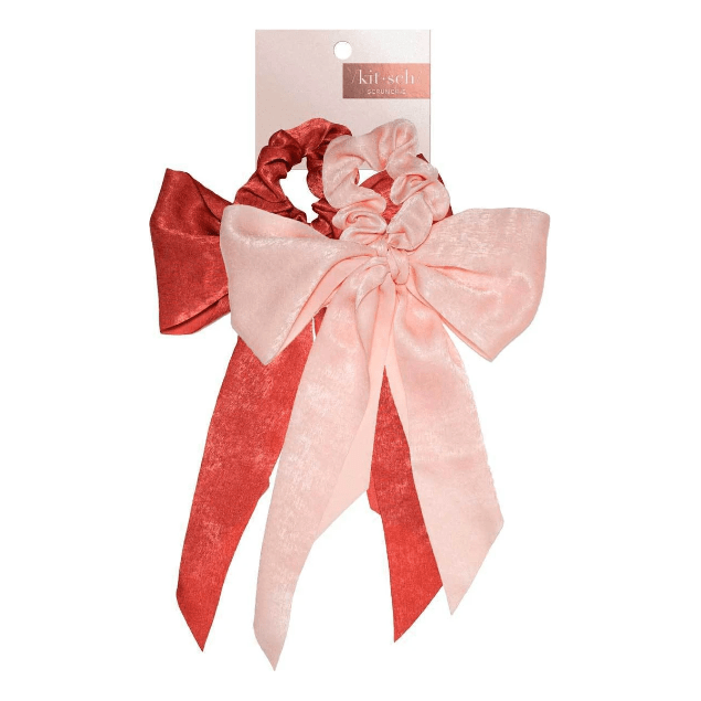 KITSCH KitSch Scarf Scrunchies Mixed Hair Accessories Pink