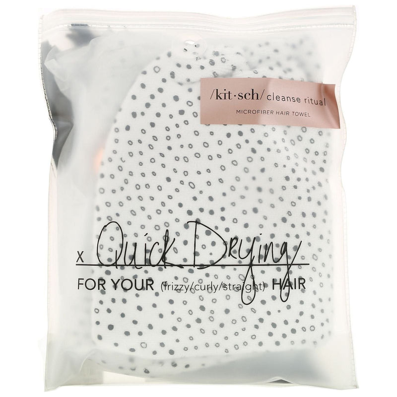 KITSCH KitSch Drying Hair Towel Micro Dot Hair Towel Light Gray