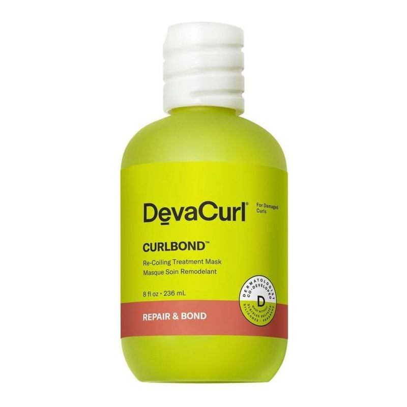 Devacurl DevaCurl CurlBond(TM) Re-Coiling Treatment Mask, Size 8 Oz Hair Treatment Mask Yellow Green