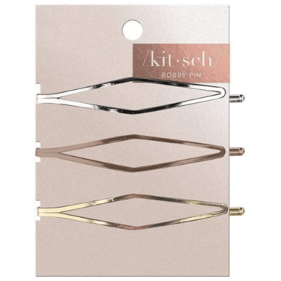 KITSCH KitSch Long Diamond Bobby Pins Hair Pins Light Gray