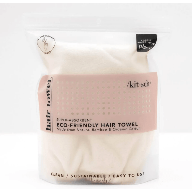KITSCH KitSch Eco Friendly Hair Towel - Ivory Hair Towel Beige